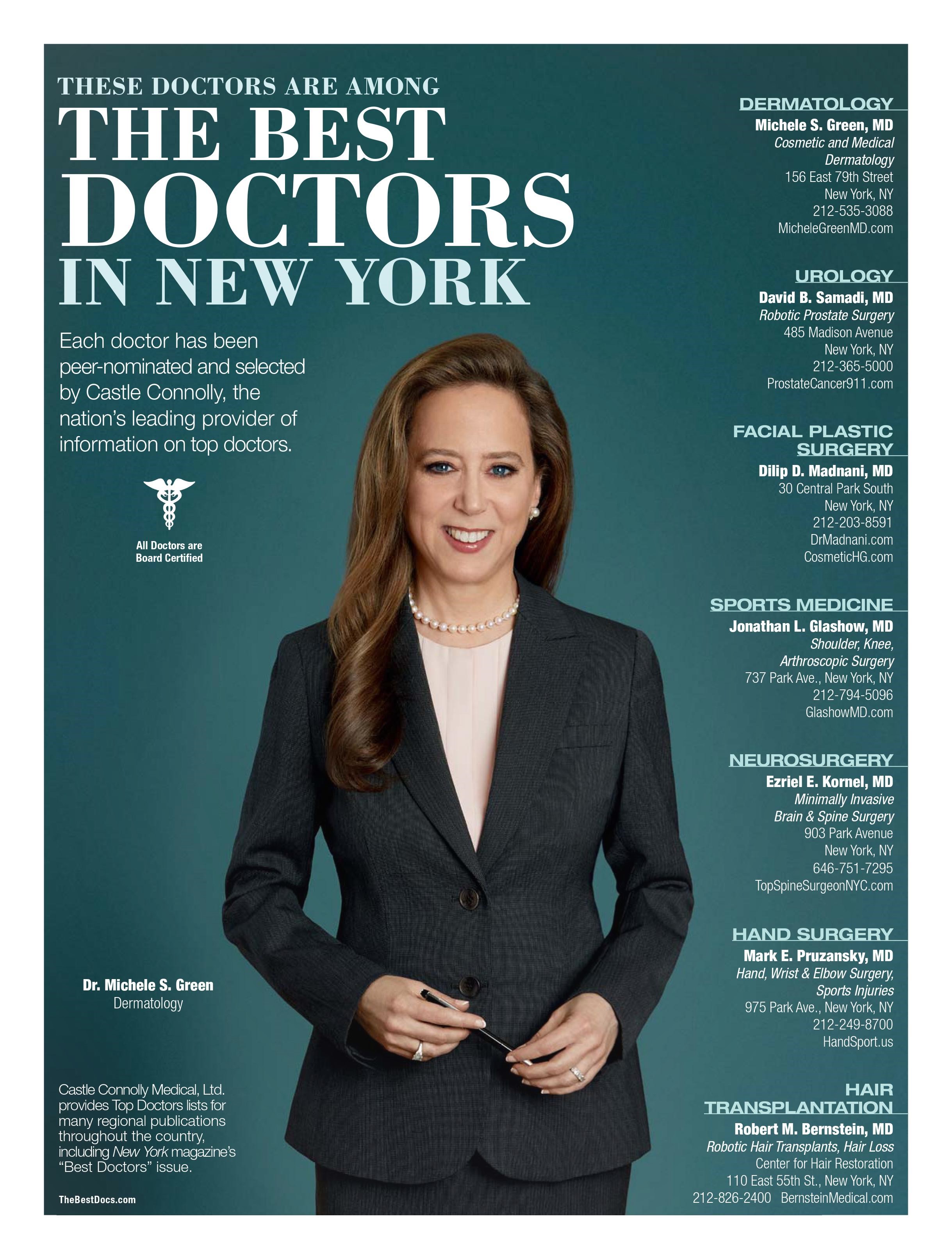 Best Dermatologist in NYC Best Doctors of 2017 List in NY Mag