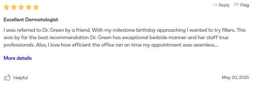 healthgrades review dr michele green md 1