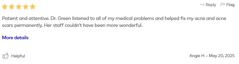 healthgrades review dr michele green md 2