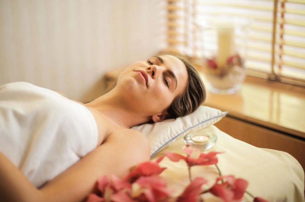 woman beauty treatment